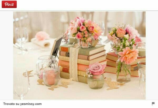 Centrotavola tema libri - 3
