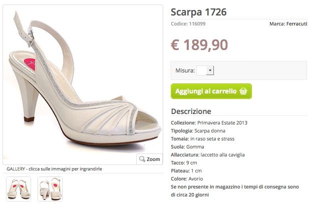 scarpa sposa