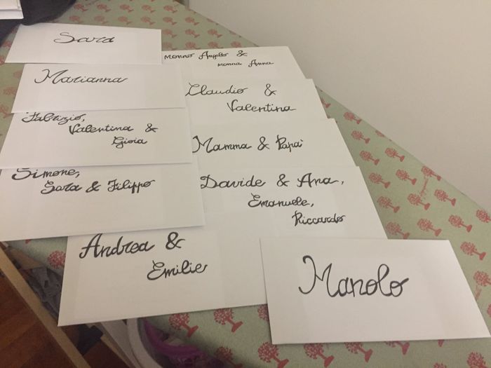  Idee per calligrafia decente dietro le partecipazioni? - 1