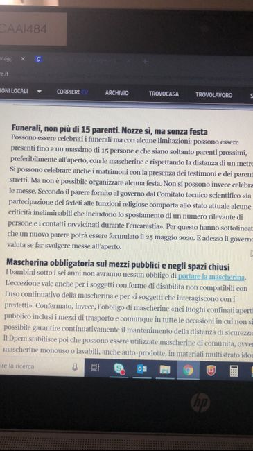 Cerimonia civile - Dal 4 maggio possibile? 1