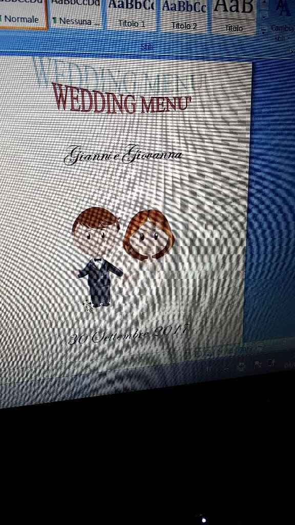 Prima bozza menu fai da te... - 1