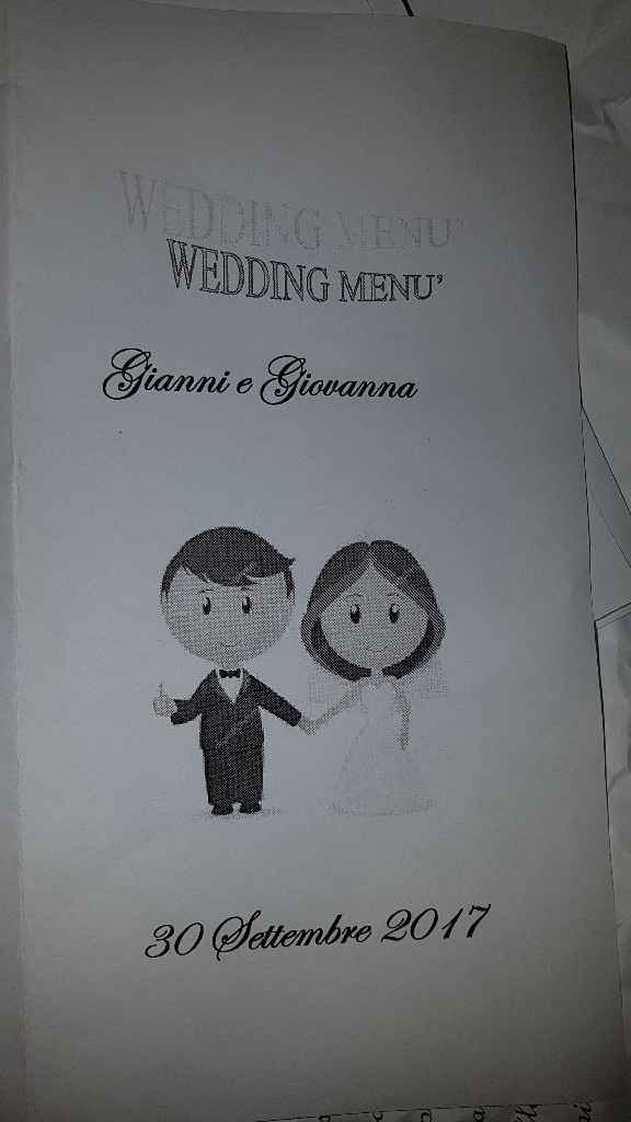 Prima bozza menu fai da te... - 2
