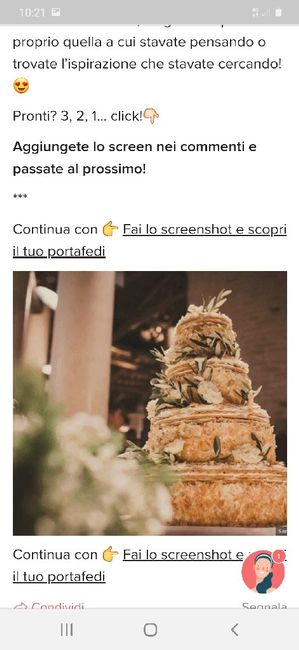 Fai lo screenshot e scopri la tua torta nuziale - 1