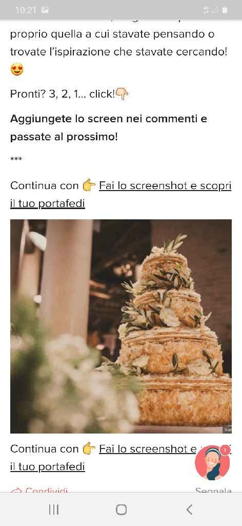 Fai lo screenshot e scopri la tua torta nuziale - 1