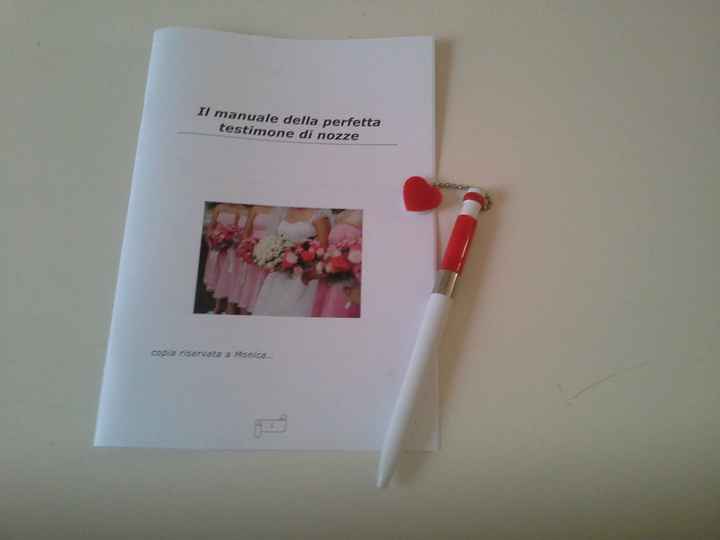 IL MANUALE DELLA PERFETTA TESTIMONE DI NOZZE
