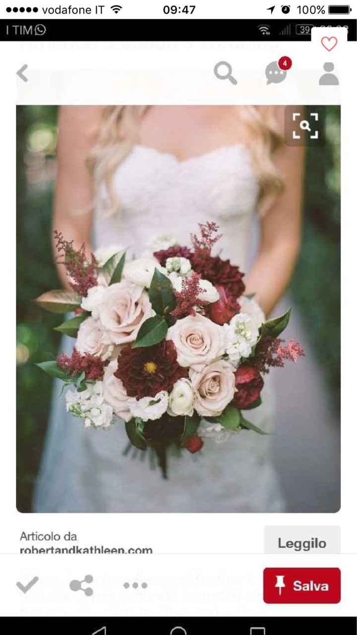 Bouquet sui toni Bordeaux - 2