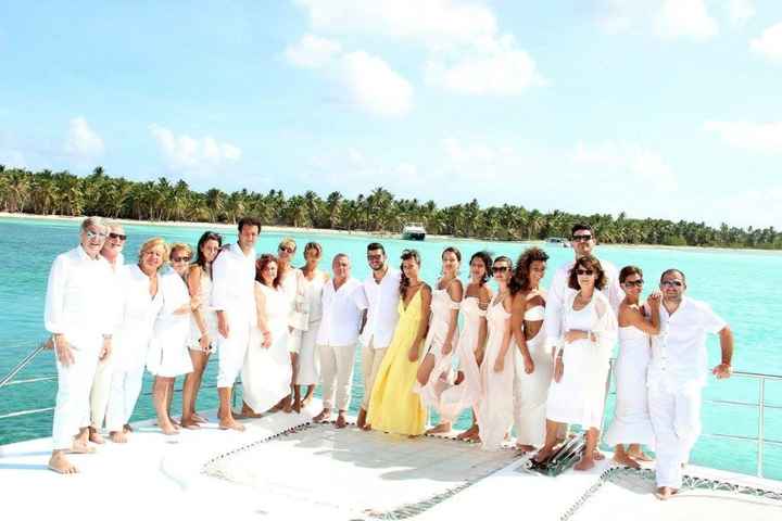 Invitati e sposi verso Isla Saona :)