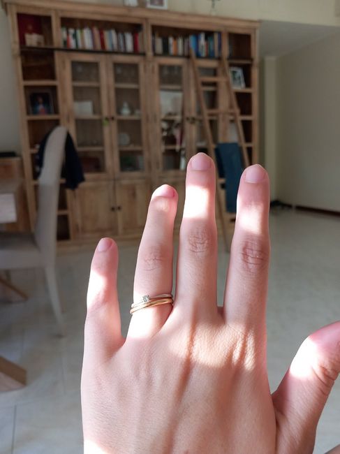 Anello di fidanzamento e fede nuziale 1