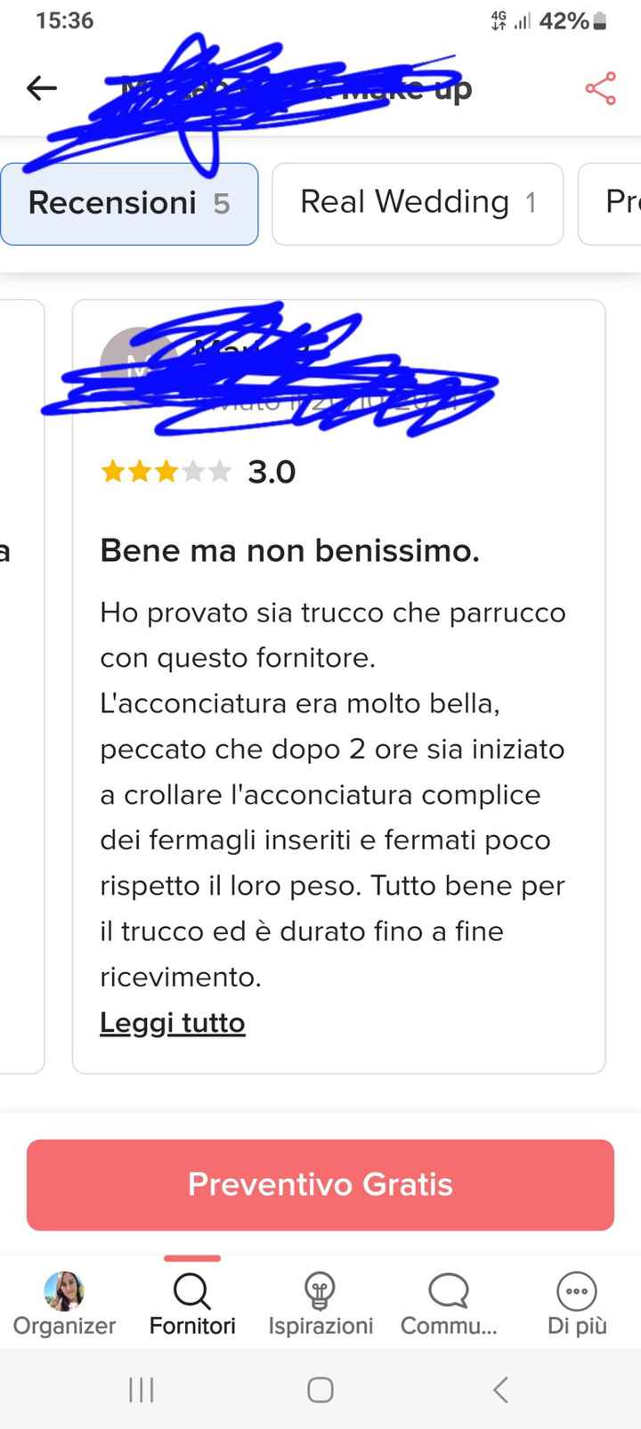 Ho scritto una recensione ma non compare - 1