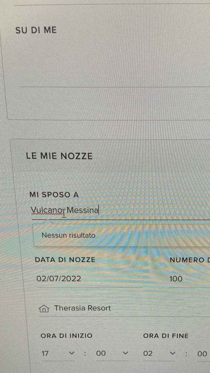 Location Sbagliata sul sito internet del matrimonio - 1