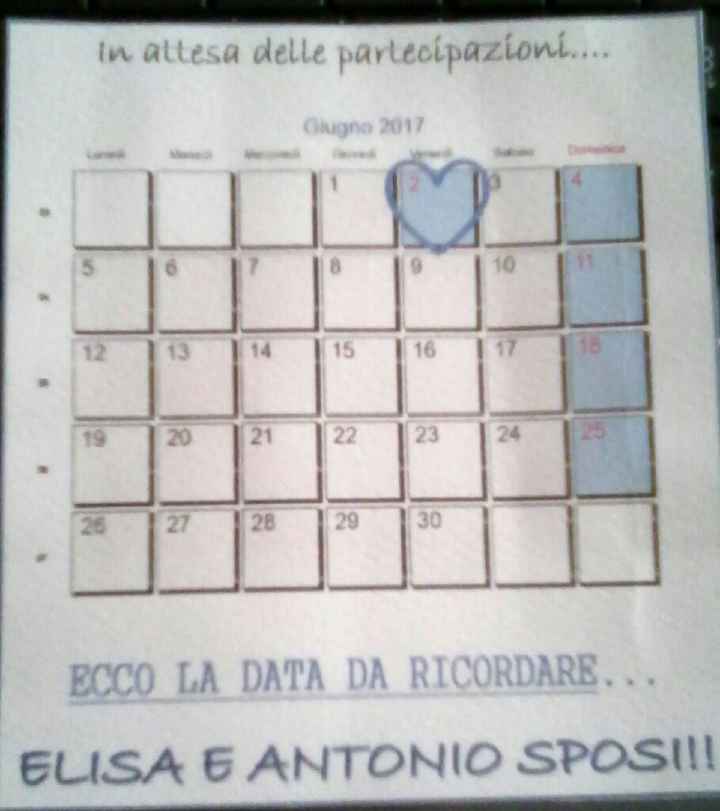 Save the date- vi piace? - 1