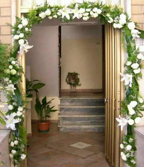 Nel mondo delle nozze- addobbo uscita sposa - 3