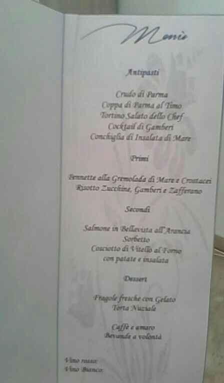 Menù e segnaposto handmade - 1