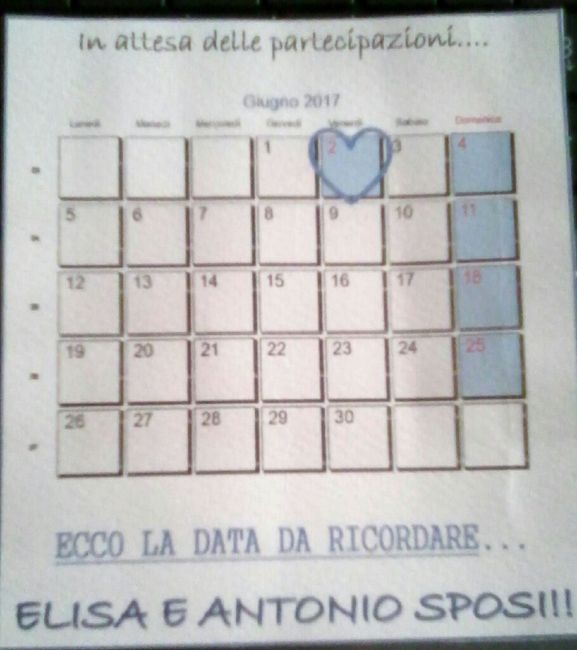 Save the date- vi piace? - 1