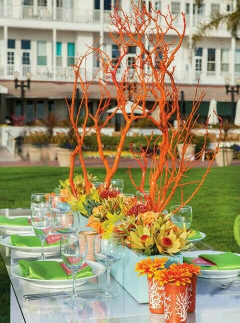 Matrimonio tema corallo - 18