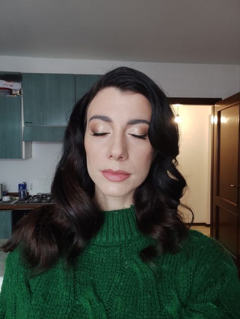 Prova trucco e capelli  super soddisfatta 😍 2