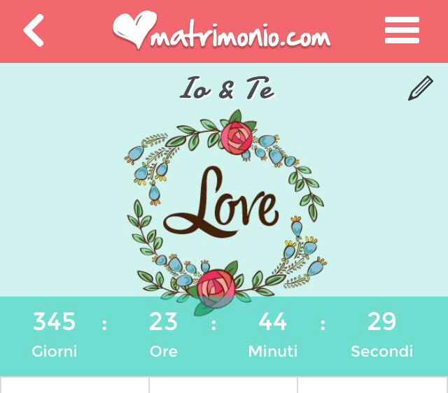 Quanto manca alle vostre nozze? - 1