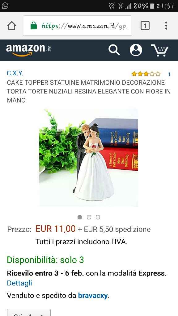 I nostri sposini per la torta.. - 1