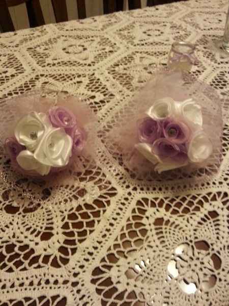 bouquet lilla e bianco