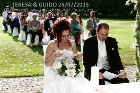 Le mie nozze! 26/07/2013 La cerimonia in giardino