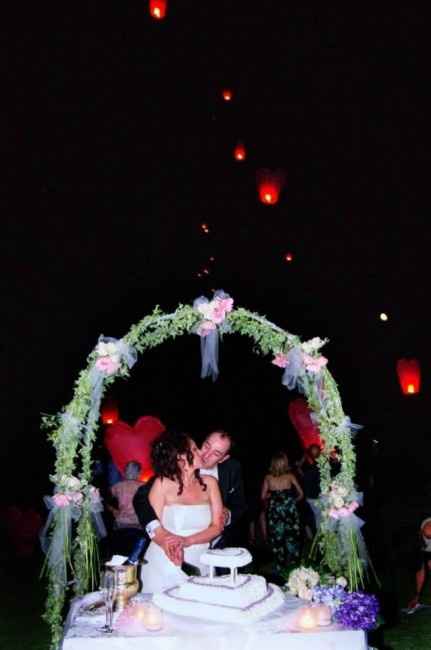 Le mie nozze! 26/07/2013 Taglio della torta e lanterne