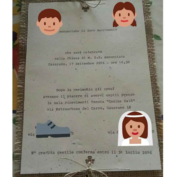 Le nostre partecipazioni fai da te "stile rustico" - 2