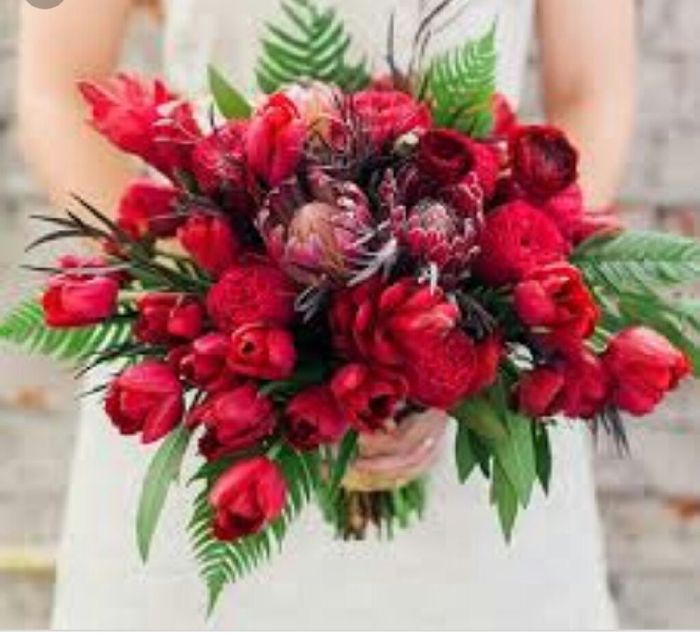 Bouquet tema rosso - 4