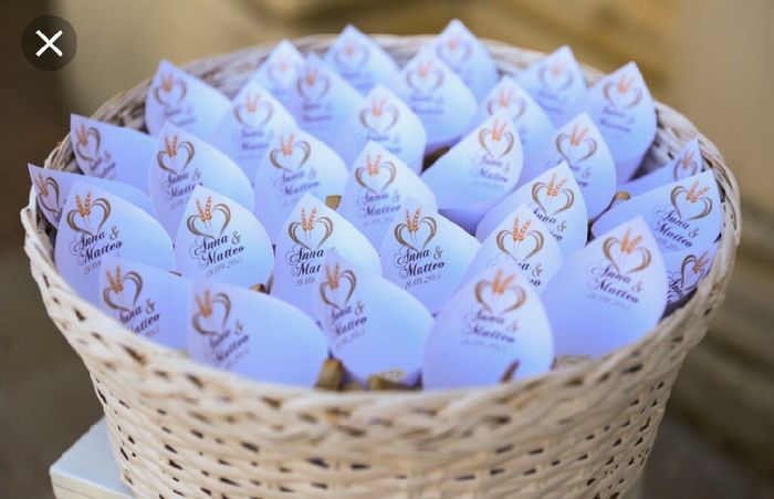 Dove mettere bustine Porta riso e ventagli?? 8