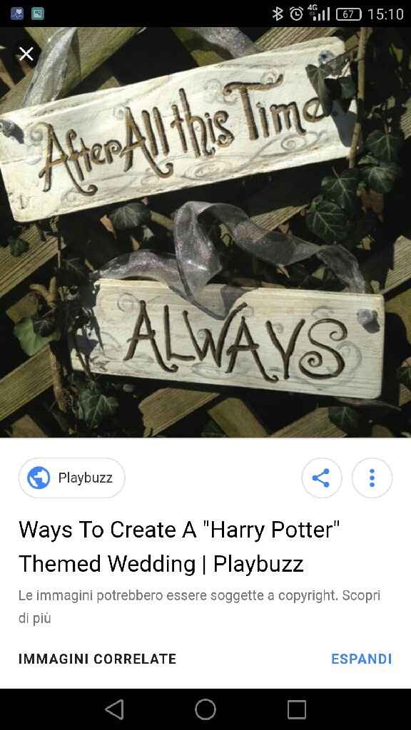 Matrimonio tema  harry potter - 1