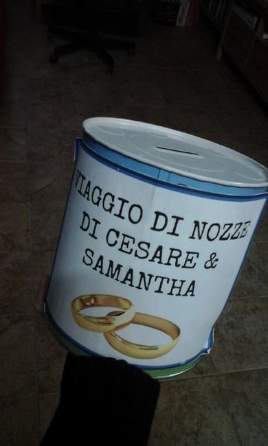 Il salvadanaio della Luna di Miele