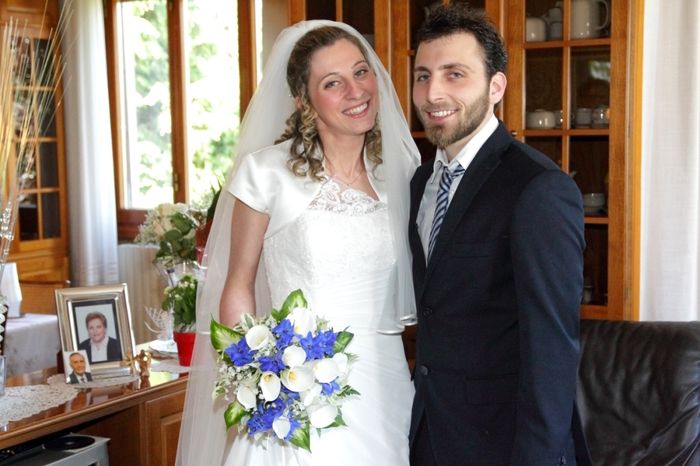 Foto fiori bianchi e Blu