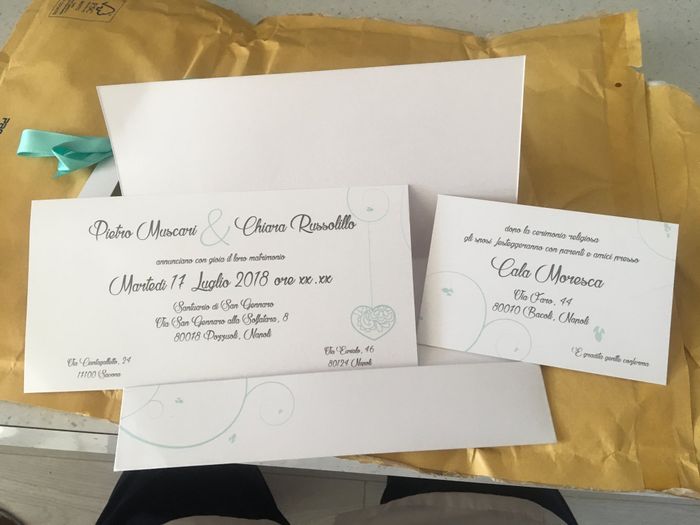 Bozza partecipazione arrivata!! - 2