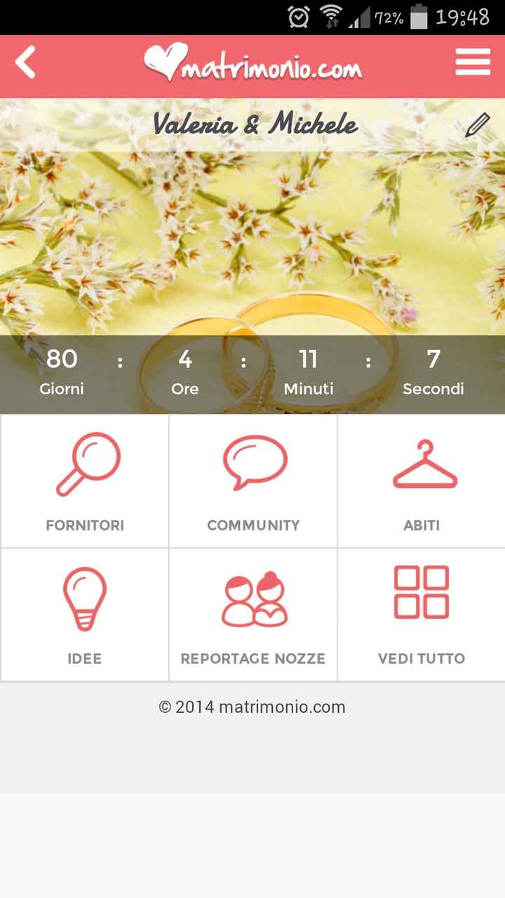 Quanto manca alle vostre nozze? - 1