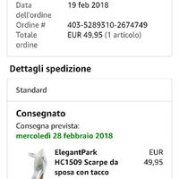 Tempi consegna scarpe Elegantpark aggiornamento - 1