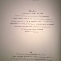 ecco il menu