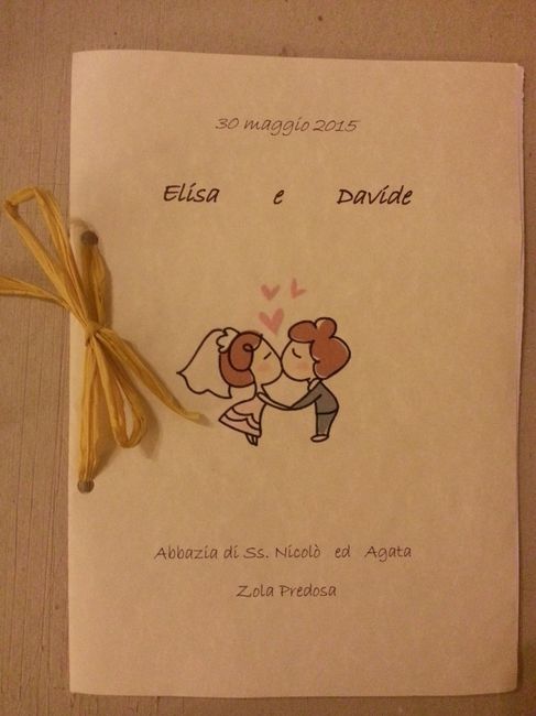 libretto chiesa homemade