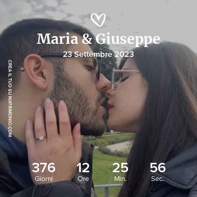 1 anno prima del matrimonio - 1