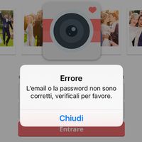 impossibilità di accesso da app wedshoots