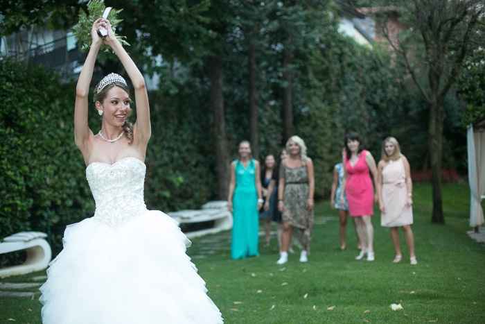 il lancio del bouque