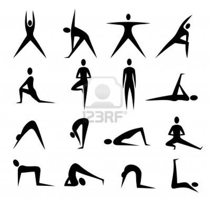 clipart yoga poses stylized - photo #24