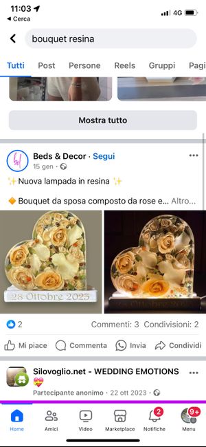 Bouquet nella resina 1