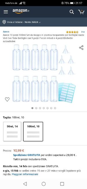 Bottigliette massimo di 100 cl - 1