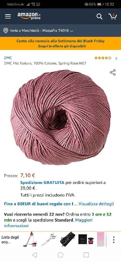Cercasi filo di cotone rosa delicato - 1