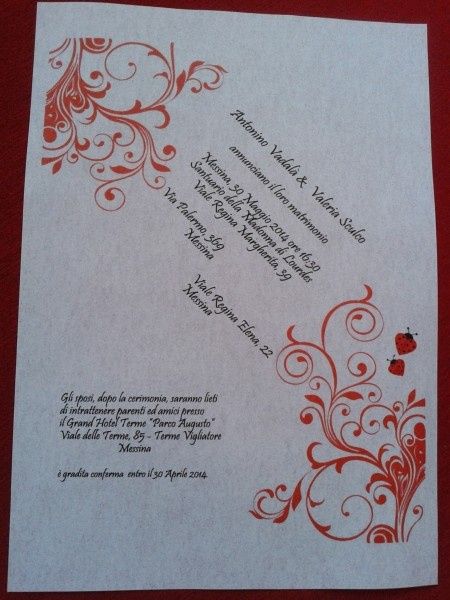 I NOSTRI INVITI FAI DA TE!