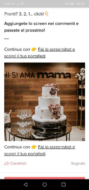 Fai lo screenshot e scopri la tua torta nuziale - 1
