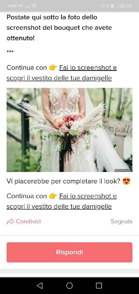 Fai lo screenshot e scopri il tuo bouquet - 1