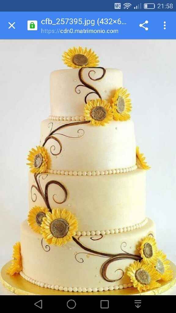 Torta con girasoli - 1