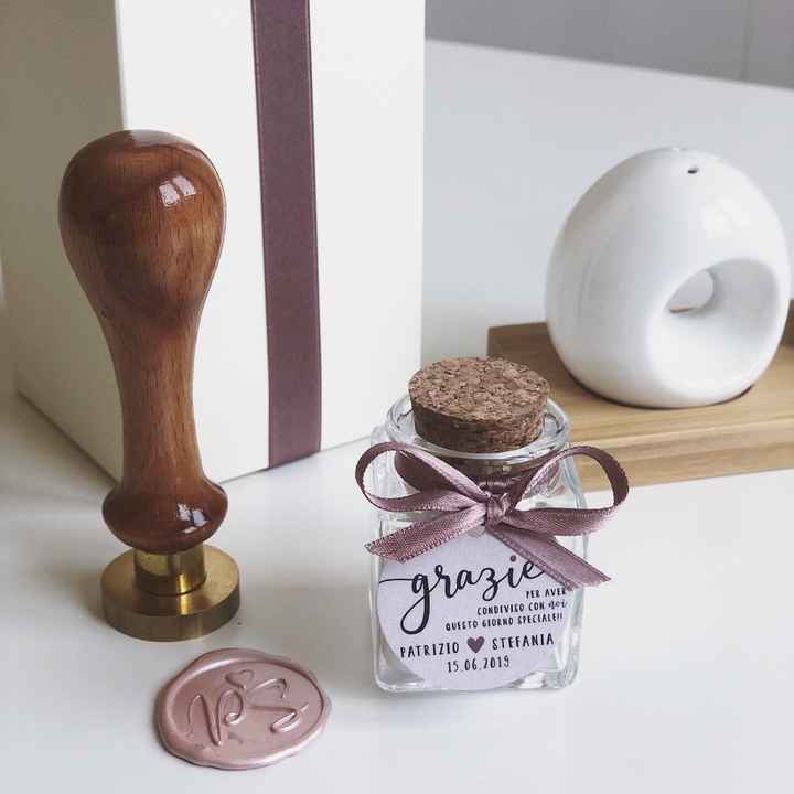 vasetto confetti e ceralacca