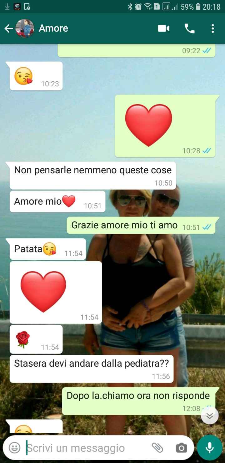 Condividi lo screenshot dell'ultimo messaggio che vi siete inviati - 1