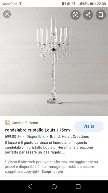 Centrotavola candelabro - 1